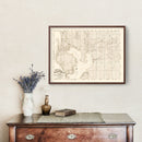 Vintage Map of Hillsborough County, Florida 1882
