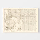 Vintage Map of Hillsborough County, Florida 1882