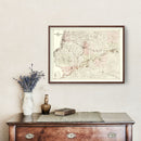 Vintage Map of Whiteside County, Illinois 1896