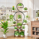 Plant Stand Indoor with Grow Light, 9-Tiered 63' Tall Indoor Plant Shelves for Multiple Plants, Large Metal Plant Shelf, Lighted Plant Stand for Indoor, Balcony, Living Room