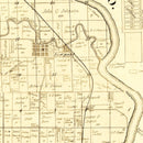 Vintage Map of Vermillion County, Indiana 1872
