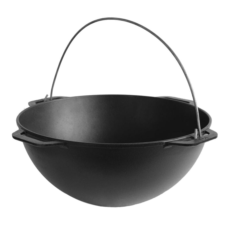 12,68 quart Asian Kazan Combo Cooker with a Frying Pan Lid and Grill  Dutch Oven