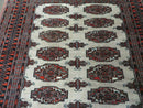 4' X 6' Vintage Handmade Bokhara Turkoman Pakistan Wool Rug Carpet Nice