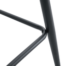 Modern White PU Bar Chair Set - Checkered Design, Black Metal Legs, Multiple Colors, 37-inch Height