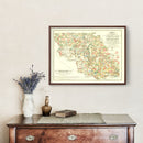 Vintage Map of Iberville Parish, Louisiana 1883
