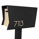 Retrobox-2.0  in TEXTURED MATT JET BLACK - Modern Mailbox