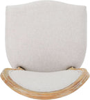 Phinnaeus Beige Polyester Fabric Dining Chairs Set Of 2