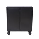 Art Accent Cabinet With 2 Doors, Sideboard Buffet Cabinet with Storage, Distressed Decorative Storage Cabinet With Embossed Pattern For Entryway Living Room Dining Room