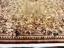 Aubusson Wool Rug 9x11, Wool with Silk Highlights, European Design, Vintage, Handmade, Floral, Fine 210 KPSI