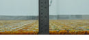 5.6x8.6 Hand Knotted Gold, Ivory and Rust Southwestern Tribal Trellis wool Area Rug