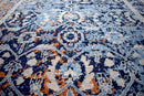 Blue Modern Style Hand Knotted Wool 5.6x8.6 Area Rug