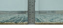 5.6x8.6 Teal Green and Beige Hand Knotted Southwestern Tribal Trellis wool Area Rug