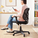 Mesh Mid Back Office Chair With Adjustable Height And 360 Degree Swivel Black