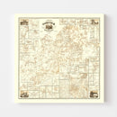 Vintage Map of Norfolk County, Massachusetts 1858