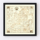 Vintage Map of Norfolk County, Massachusetts 1858