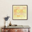 Vintage Map of Cass County, Michigan 1897