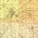 Vintage Map of Cass County, Michigan 1897
