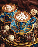 Painting by Numbers kit A cup of inspiration with extra metallic paints KHO5713