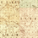 Vintage Map of Wright County, Minnesota 1901