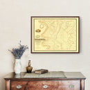Vintage Map of Issaquena County, Mississippi 1873