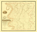 Vintage Map of Issaquena County, Mississippi 1873