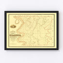 Vintage Map of Issaquena County, Mississippi 1873