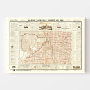 Vintage Map of Buchanan County, Missouri 1895