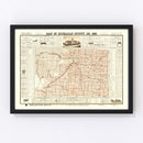 Vintage Map of Buchanan County, Missouri 1895