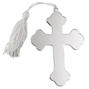 Cross Ornament W/white Tassel Np 4.5 X 3