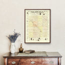 Vintage Map of Cuming County, Nebraska 1900