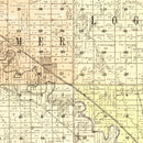 Vintage Map of Cuming County, Nebraska 1900