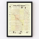 Vintage Map of Cuming County, Nebraska 1900
