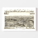 Vintage Map of West Boylston, Massachusetts 1891
