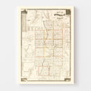 Vintage Map of Summit County, Ohio 1856