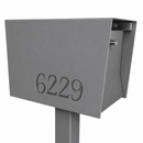 UptownBox-2.0 in TEXTURED GRAY METALLIC - Modern Mailbox