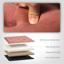 Warm Red Velvet Tufted Upholstered Storage Ottoman