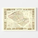 Vintage Map of Lehigh County, Pennsylvania 1862