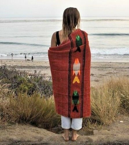 Red Earth Baja Fish Yoga Blanket