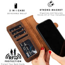 Casper iPhone 14 Series Detachable Leather Wallet Case
