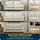 Copenhgen 73 Inch Rolled Arm Sofa Buttercream With Removable Covers
