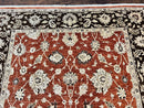 Pakistani Oriental Rug 6x9, Red, Floral Allover, Handmade Wool Rug, Peshawar Chobi Rug, Pak Persian Carpet 6 x 9