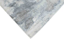 Hand Loom 5x8 Modern Abstract Ivory and Gray Viscose Rug