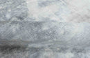 Hand Loom 5x8 Modern Abstract Ivory and Gray Viscose Rug
