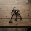 Skeleton Key Set, Vintage Cast Iron Wall or Shelf Display