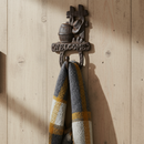 Welcome Barrel Wall Hook, Cast Iron for Coats, Keys or Hats