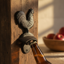 Rooster Bottle Opener, Cast Iron Farmhouse Kitchen Bar Tool