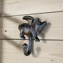 Flying Pig Wall Hook, Cast Iron Right Facing for Keys, Towels or Hats