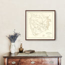 Vintage Map of Darlington County, South Carolina 1825