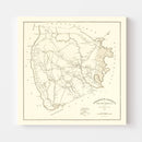 Vintage Map of Darlington County, South Carolina 1825