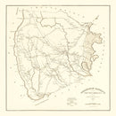 Vintage Map of Darlington County, South Carolina 1825
